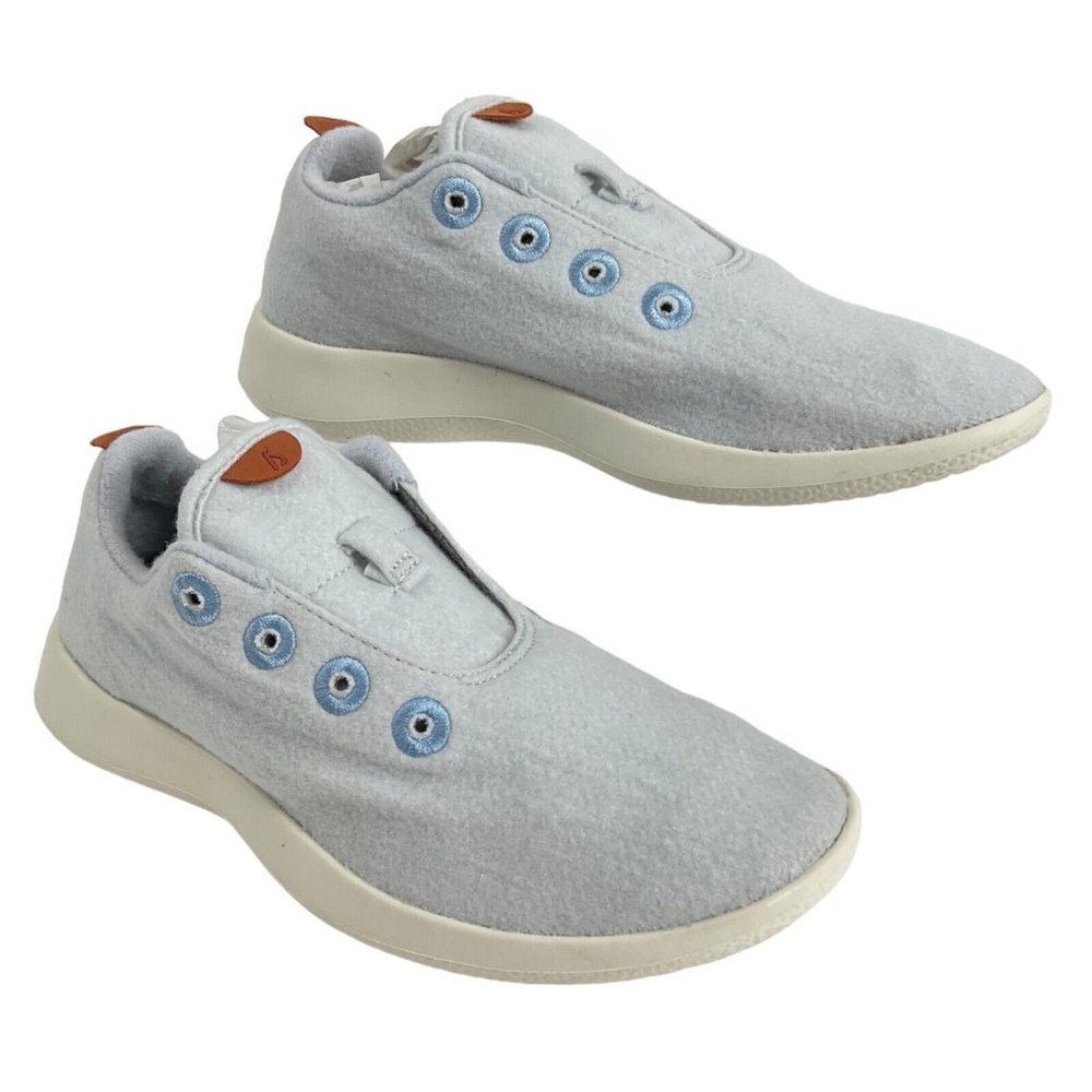 Allbirds Shoes Womens Size 7 Blue Wool Runner Mizzles 0821 NV1 Running no laces